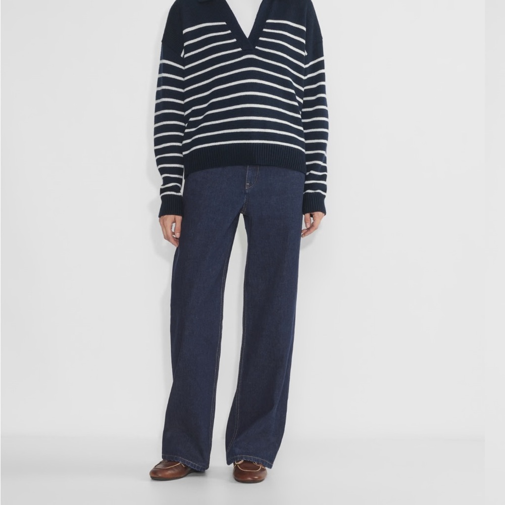 Striped V-Neck Sweater